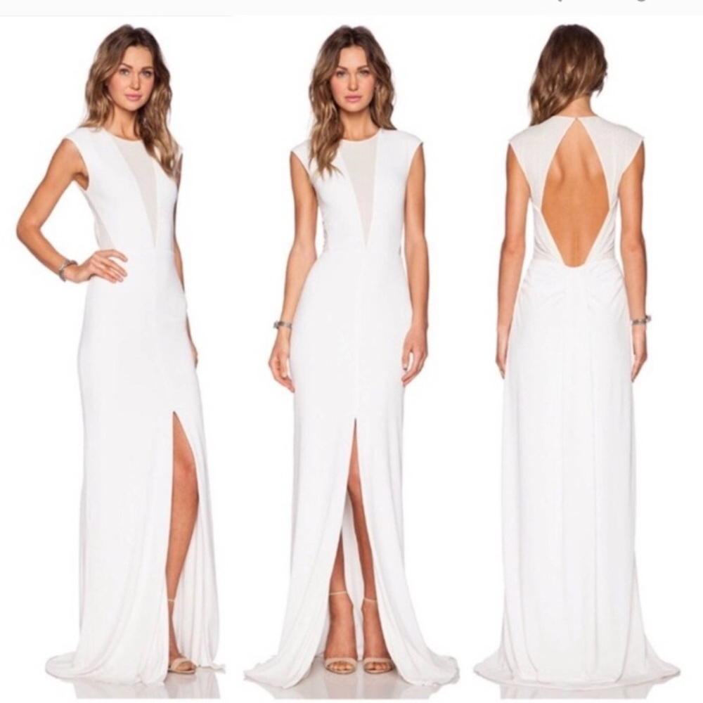 Rachel Zoe Amara Sheer Inset Maxi Dress NWT Size 4